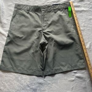 Nwt izod husky boys Classic Gray gold Shorts size 16 husky
